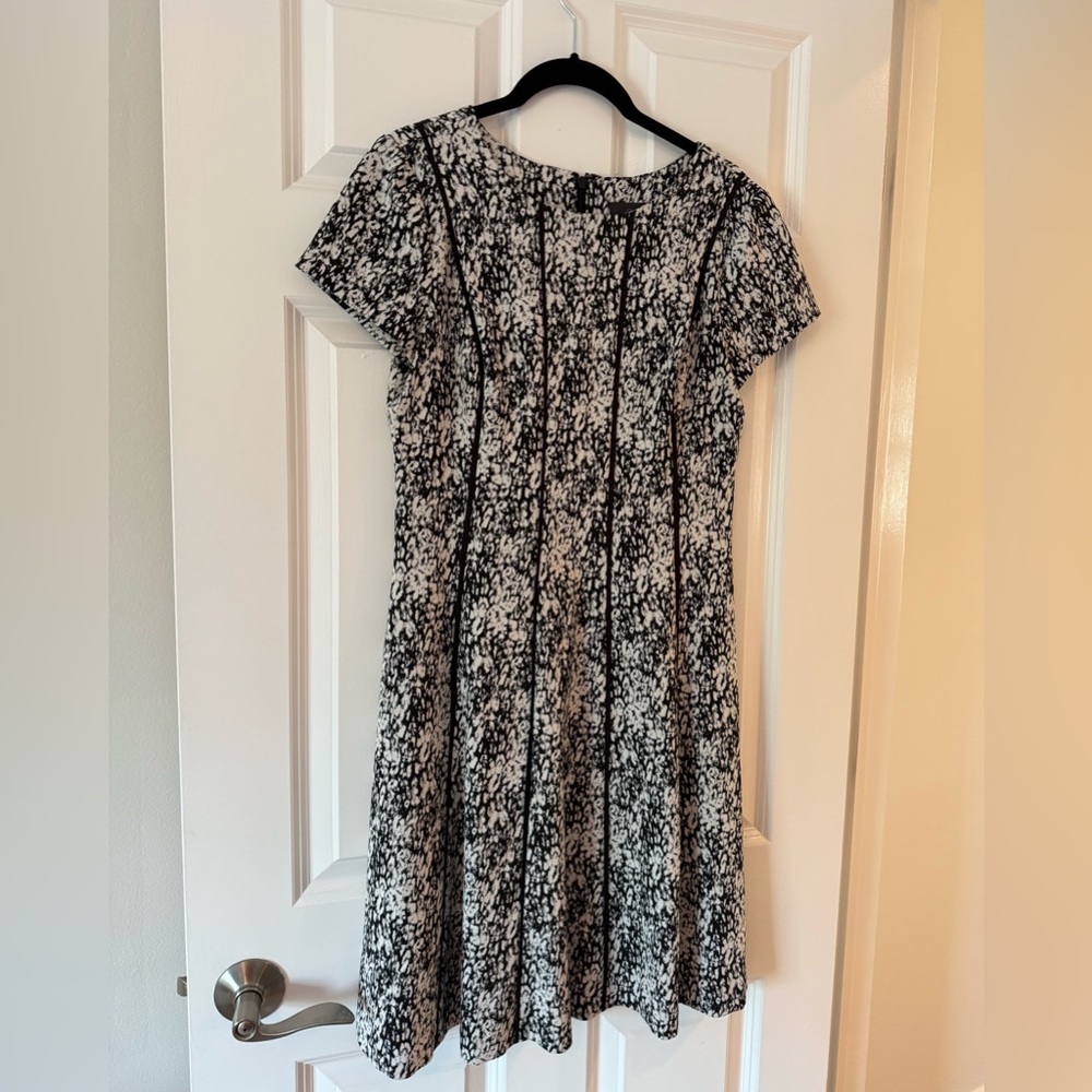 Adrianna Papell Monochrome Midi Dress